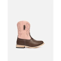 Western Boots Baxter Childrens Light Pink & Brown Junior -Equestrian equipment 20372842 4