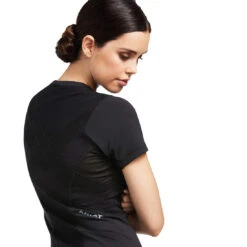 Baselayer Ariat Ascent Short Sleeve Black Ladies -Equestrian equipment Ariat Ascent Short Sleeve Baselayer Black Ladies 4 ff3e86cf 9ad7 40d9 8d58 f262f6f6fa85