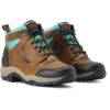 Brown And Turquoise Ariat Terrain H20 Boots For Women -Equestrian equipment Ariat Boots Terrain H20 Brown Turquoise Ladies
