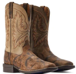 Ariat Men's Wilder Antique Grey & Brown Bomber Western Boots -Equestrian equipment Ariat Western Boots Wilder Antique Grey Brown Bomber Mens 3