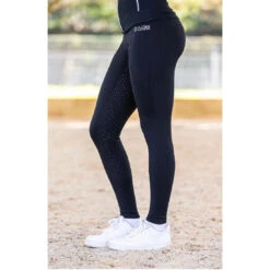 Black Thermo Fit Winter Performance Riding Tights For Equestrian Use -Equestrian equipment Bare Equestrian Thermo Fit Winter Performance Riding Tights Black 13