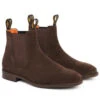 Boots Dress Baxter Goulburn Suede Chocolate Mens -Equestrian equipment Baxter Boots Goulburn Suede Chocolate Mens