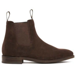 Boots Dress Baxter Goulburn Suede Chocolate Mens -Equestrian equipment Baxter Boots Goulburn Suede Chocolate Mens 5