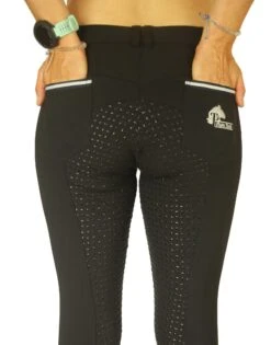 Bamboo Breeches In Black. Sizes 6 To 28 -Equestrian equipment Black Bamboo Breeches with silicone seat 4 633d435c a632 40bc b1cd 0e444929ca77