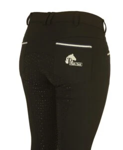 Bamboo Breeches In Black. Sizes 6 To 28 -Equestrian equipment Black Bamboo Breeches with silicone seat 9