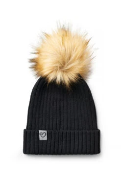 Mochara Cotton Beanie -Equestrian equipment Blackwithnaturalpom 1000x fbd7eba8 ab65 4d62 8483 79ede3d00b56