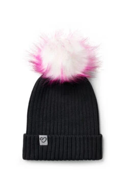 Mochara Cotton Beanie -Equestrian equipment Blackwithpinkwhitepom 1000x b2e069a7 41e5 4ce8 948e 3d2ed7c0d307