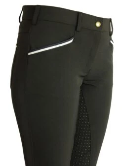 CoolMax Jodhpurs In Sizes 6 To 28, In Black With Silicone Seat Grip -Equestrian equipment CoolMax Black 2 b2514d7f 62de 4460 af25 8db6fa510e7d