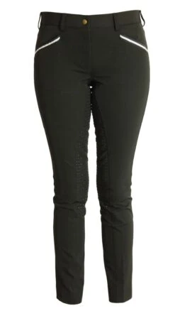 CoolMax Jodhpurs In Sizes 6 To 28, In Black With Silicone Seat Grip -Equestrian equipment CoolMax Black 7 2a75cc63 7cca 4511 9945 e06852ec7177