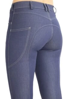 Denim Breeches With Phone Pocket And NO Silicone -Equestrian equipment Denim breeches no silicone back f9d8b641 c762 4935 8266 b4598819c107
