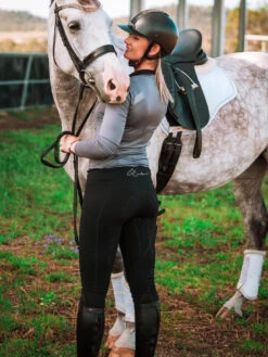 Black Ladies Lexington Tights - Earlwood -Equestrian equipment Earlwood Lexington Tights Black Ladies 10