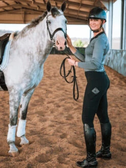 Black Ladies Lexington Tights - Earlwood -Equestrian equipment Earlwood Lexington Tights Black Ladies 3