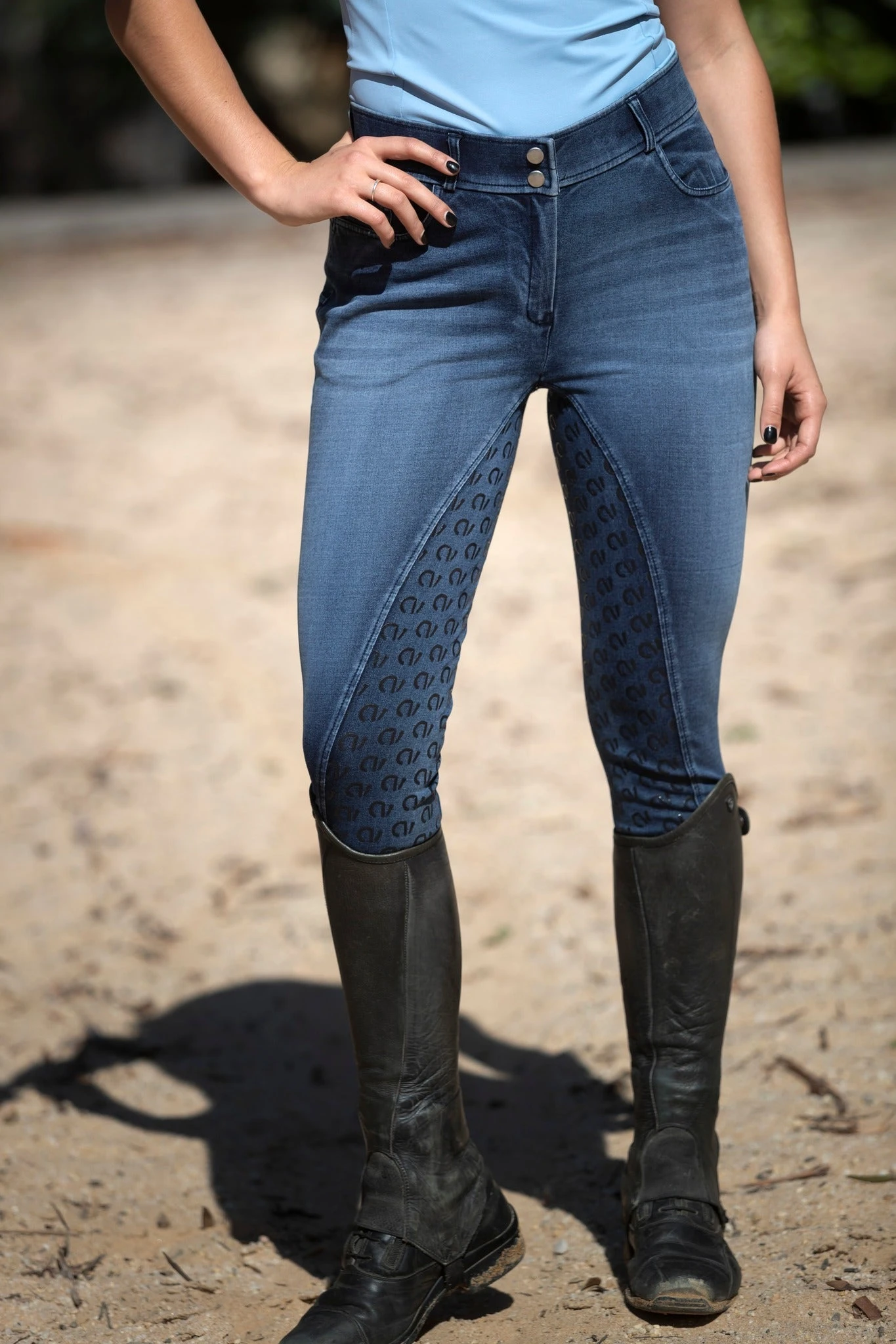 Emily Denim Breech By QJ Riding Wear 4 Emily Denim Breech By QJ Riding Wear - Image 2