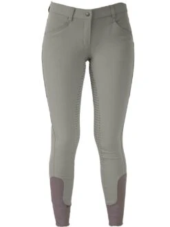 CoolMax Grey Breeches With Phone Pockets -Equestrian equipment FrontviewofCoolMaxgreybreeches c9b20b22 97a1 40f8 add2 a58a15b79612
