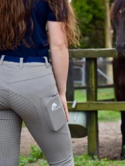 CoolMax Grey Breeches With Phone Pockets -Equestrian equipment GreyCoolmax1 f448167c 2417 4ac7 a09b ee0ad3ffe3ca