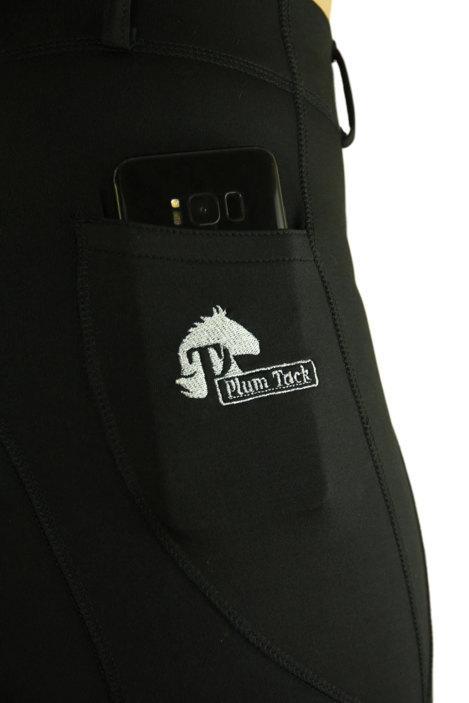 Classic Black Riding Tights - Silicone-Free 9 Classic Black Riding Tights - Silicone-Free - Image 7