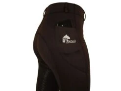 Java Brown Riding Tights, Sizes 6-28 -Equestrian equipment Javabrownridingtightswithphonepocket4