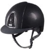 Helmet Kep Cromo Shine Black & Black Grid -Equestrian equipment Kep Cromo Shine Helmet Black Black Grid