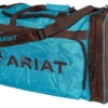 Luggage Ariat Gear Bag Large Turquoise & Brown 2 Luggage Ariat Gear Bag Large Turquoise & Brown -Equestrian equipment Luggage Gear Bag Ariat Large Turquoise Brown