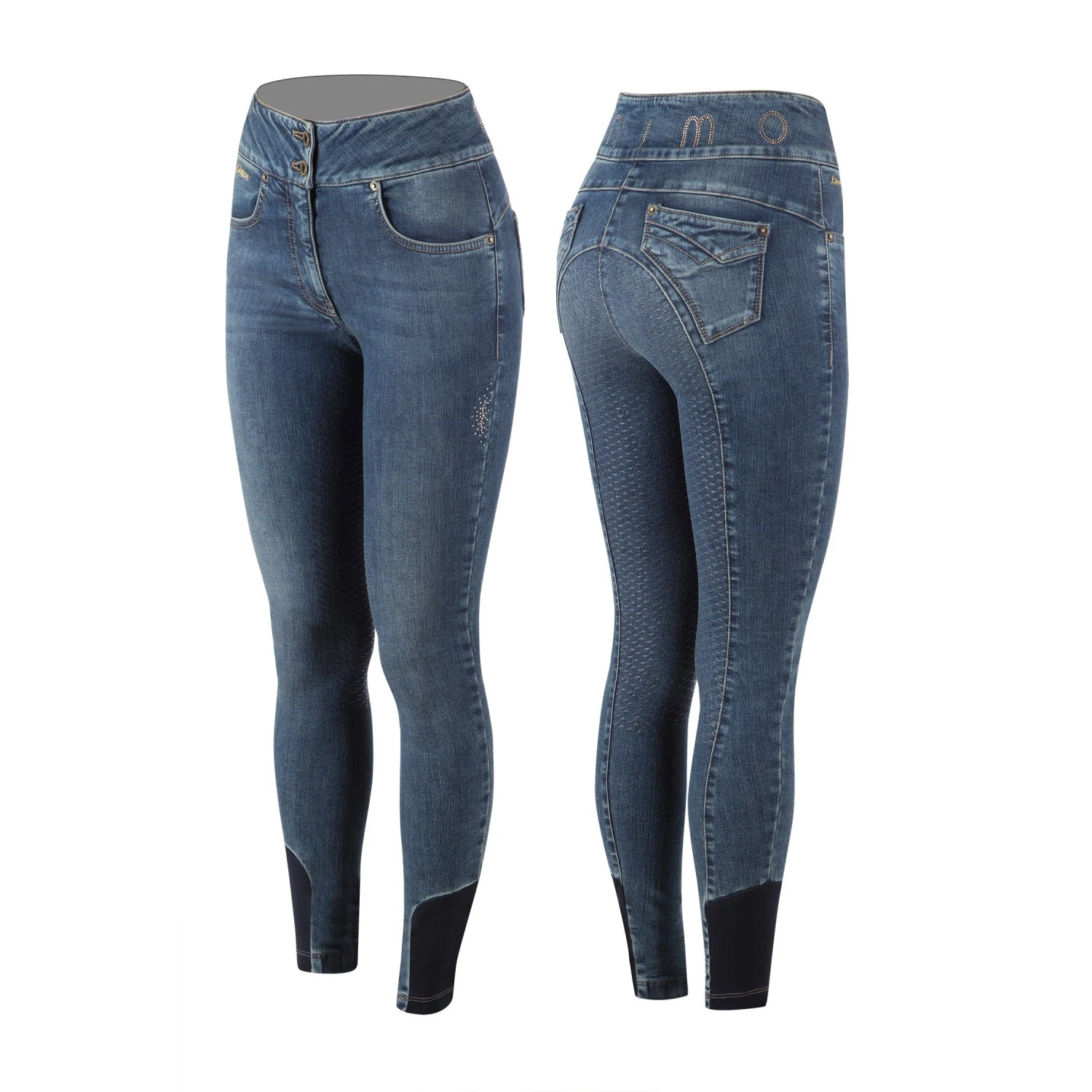 Animo Necus Ladies Demin Breeches Full Seat 3 Animo Necus Ladies Demin Breeches Full Seat
