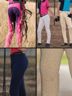 Jodhpurs Peter Williams Gel Seat Pull On Beige Childs -Equestrian equipment Peter Williams Gel Seat Pull On Jodhpurs Beige Childs 3