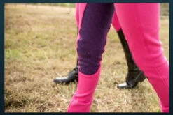 Jodhpurs Peter Williams Gel Seat Pull On Pink & Purple Childs -Equestrian equipment Peter Williams Gel Seat Pull On Jodhpurs Pink Purple Childs 3