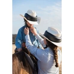 Resistol Ride Safe Helmet Straw -Equestrian equipment RidesafeStrawLifestyle3a