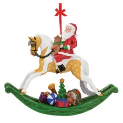 Breyer Rocking Horse Santa Ornament -Equestrian equipment Zz Breyer Stablemates Rocking Horse Santa Ornament 2
