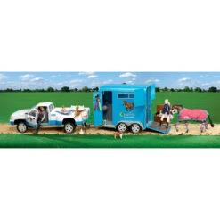 Breyer Traditional Truck Pick Up In Blue 7 Breyer Traditional Truck Pick Up In Blue -Equestrian equipment Zz Breyer Traditional Truck Pick Up Blue 2