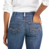 Ariat Women's Real Mid Rise Stackable Straight Leg Jean -Equestrian equipment ariat womens real mid rise stackable straight leg jean trailrace equestrian outfitters