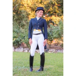 White Competition Tights By BARE Equestrian Competition Wear