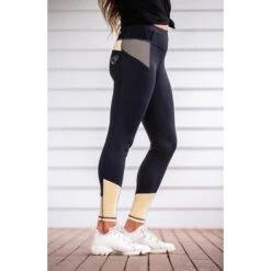 BARE Equestrian Lemon Performance Riding Tights -Equestrian equipment bare equestrian performance riding tights lemon southern sport horses 3