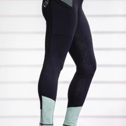 BARE Equestrian Performance Tights In Pistachio -Equestrian equipment bare equestrian performance tights pistachio trailrace equestrian outfitters 3