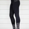 Black Python BARE Youth Performance Tights -Equestrian equipment bare youth performance tights black python trailrace equestrian outfitters