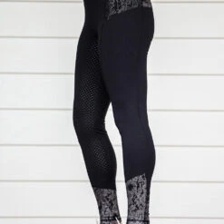Black Python BARE Youth Performance Tights