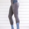 Grey Ice BARE Youth Performance Tights -Equestrian equipment bare youth performance tights grey ice trailrace equestrian outfitters