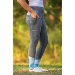 Youth Performance Tights By BARE -Equestrian equipment bare youth performance tights trailrace equestrian outfitters 3