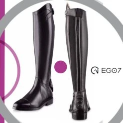 Black Ego7 Aries Long Boot Available In Sizes 40-45 -Equestrian equipment black ego7 aries long boot available in sizes 40 45 trailrace equestrian outfitters 4