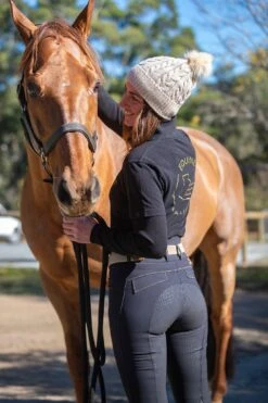 Navy Kate Breech By QJ Riding Wear -Equestrian equipment blackkate