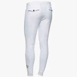 Cavalleria Toscana Men's New Grip System Breeches - White -Equestrian equipment cavalleria toscana mens new grip system breeches white trailrace equestrian outfitters 3