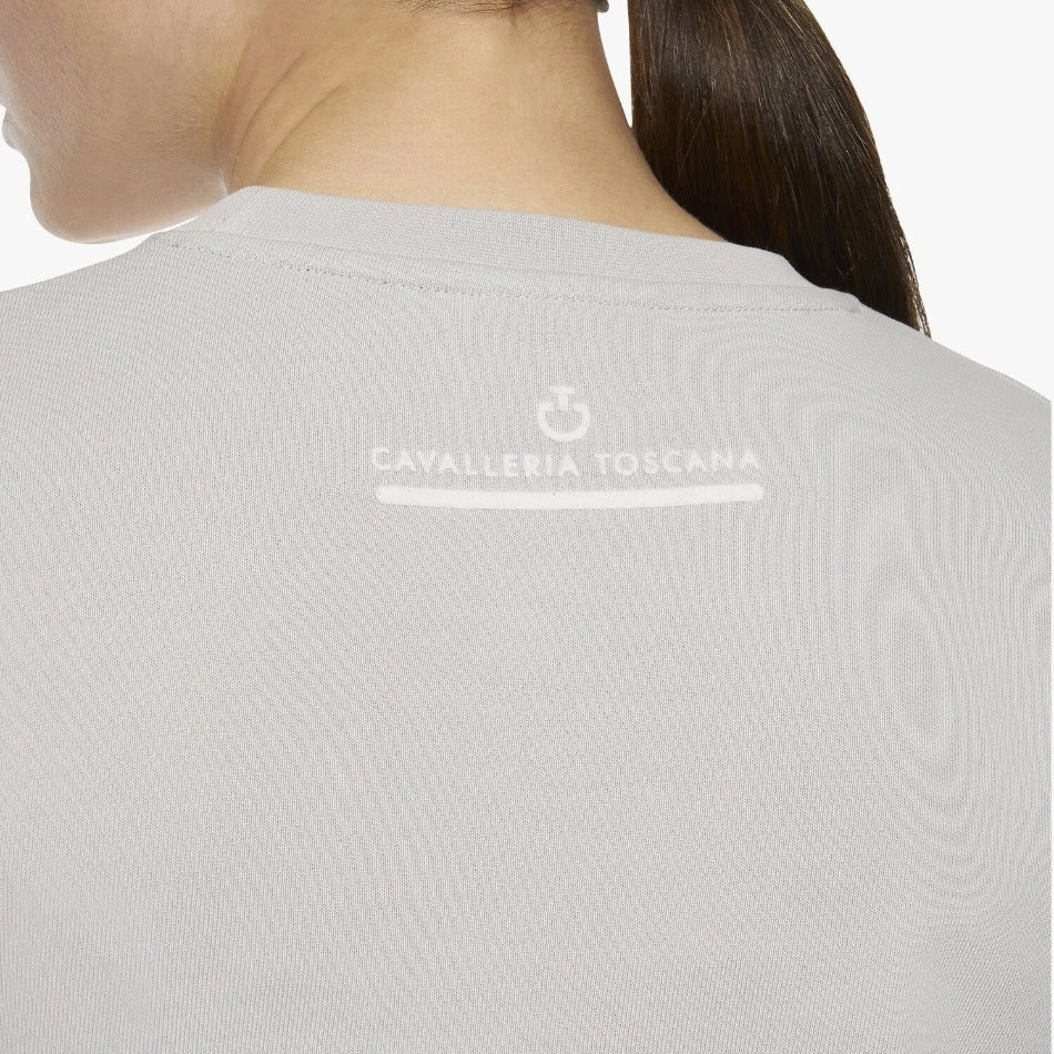 Cavalleria Toscana Mini CT Flocked Crew Neck Sweatshirt 4 Cavalleria Toscana Mini CT Flocked Crew Neck Sweatshirt - Image 2