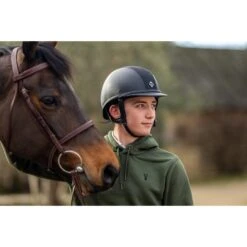 Charles Owen Ayr8 Plus - Faux Leather Finish -Equestrian equipment charles owen ayr8 plus leather look trailrace equestrian outfitters 3