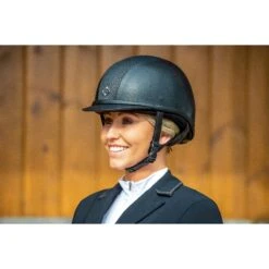 Charles Owen Ayr8 Plus - Faux Leather Finish -Equestrian equipment charles owen ayr8 plus leather look trailrace equestrian outfitters 4