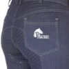 Denim Jodhpurs With Silicone Seat Classic Jeans Pockets -Equestrian equipment denim jodhpurs back 47b97726 f08e 4a8a bc14 02c1d6ed91f1
