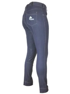 Denim Jodhpurs With Silicone Seat Classic Jeans Pockets -Equestrian equipment denim jodhpurs full view f0c67e77 a7d6 4abc a26d 84cc6cf45e5c