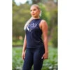 Bare Equestrian's Ecoluxe Tank: Recycled With Foil Logo -Equestrian equipment ecoluxe recycled tank with foil logo by bare equestrian vivarchie equestrian