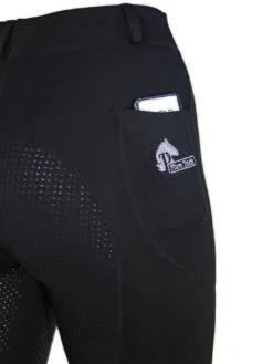 Black Riding Tights, Sizes 6-28 -Equestrian equipment full seat riding tights with pockets