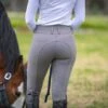 Grey Hannah High Waisted Breech By QJ Riding Wear -Equestrian equipment hannahgrey eec7d351 cf44 4c96 9e93 24038f1b452f