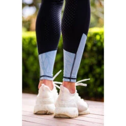BARE Equestrian Performance Riding Tights In Ice Blue -Equestrian equipment ice blue bare equestrian performance riding tights southern sport horses 7