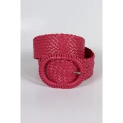 Leather Plaited Belt - Hot Pink 7 Leather Plaited Belt - Hot Pink -Equestrian equipment leather plaited belt hot pink hitchley harrow 3
